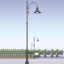 3m High Cast Aluminum Decorative Single Head Lamp Post